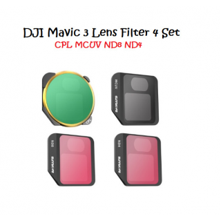 Dji Mavic 3 Lens Filter 4 Set - Mcuv - CPL - ND4 - ND8